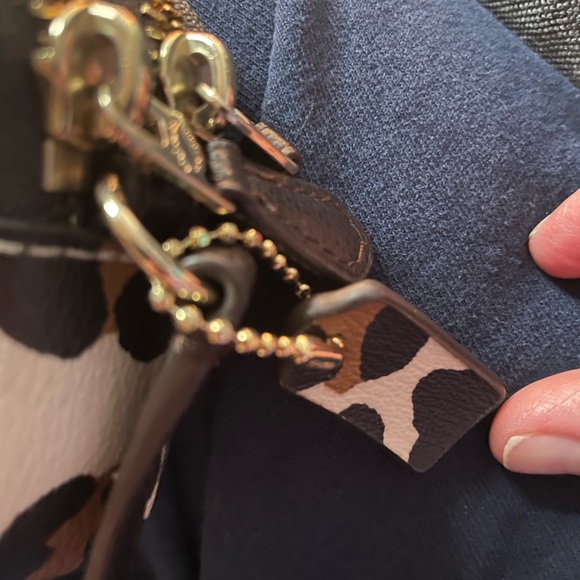 Coach Animal Print Crossbody Bag - Black, Brown, and Cream - Picture 10 of 10